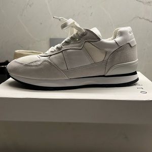 BRAND NEW WITH TAGS!!! White suede and leather men’s sneakers